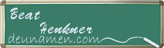 Beat Henkner Visitenkarte